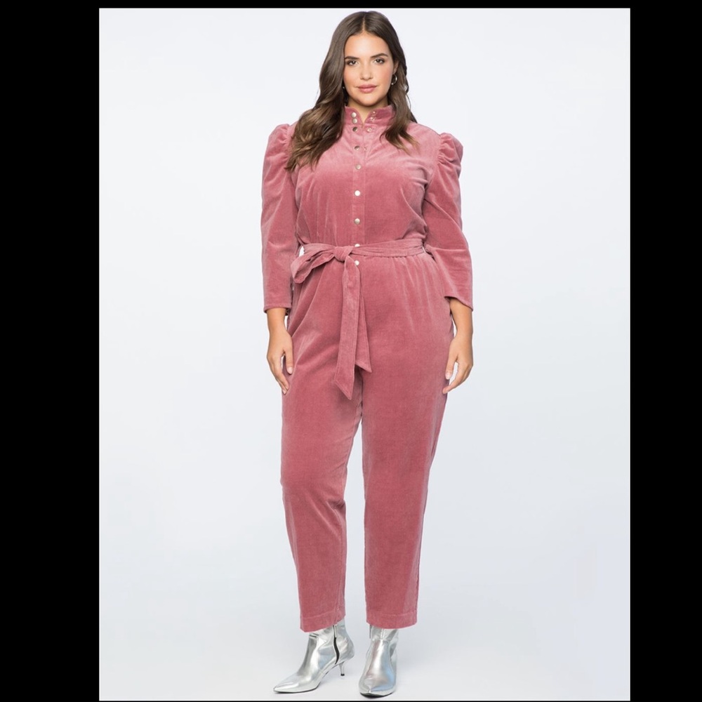 Eloquii Puff Sleeve Jumpsuit